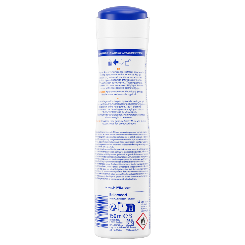 Nivea Black & White Invisible Ultimate Impact Deodorant Spray (150 ml)