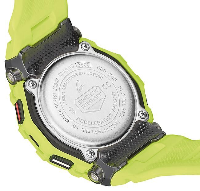 CASIO - MONTRE TRAINING GBD 200 YELLOW