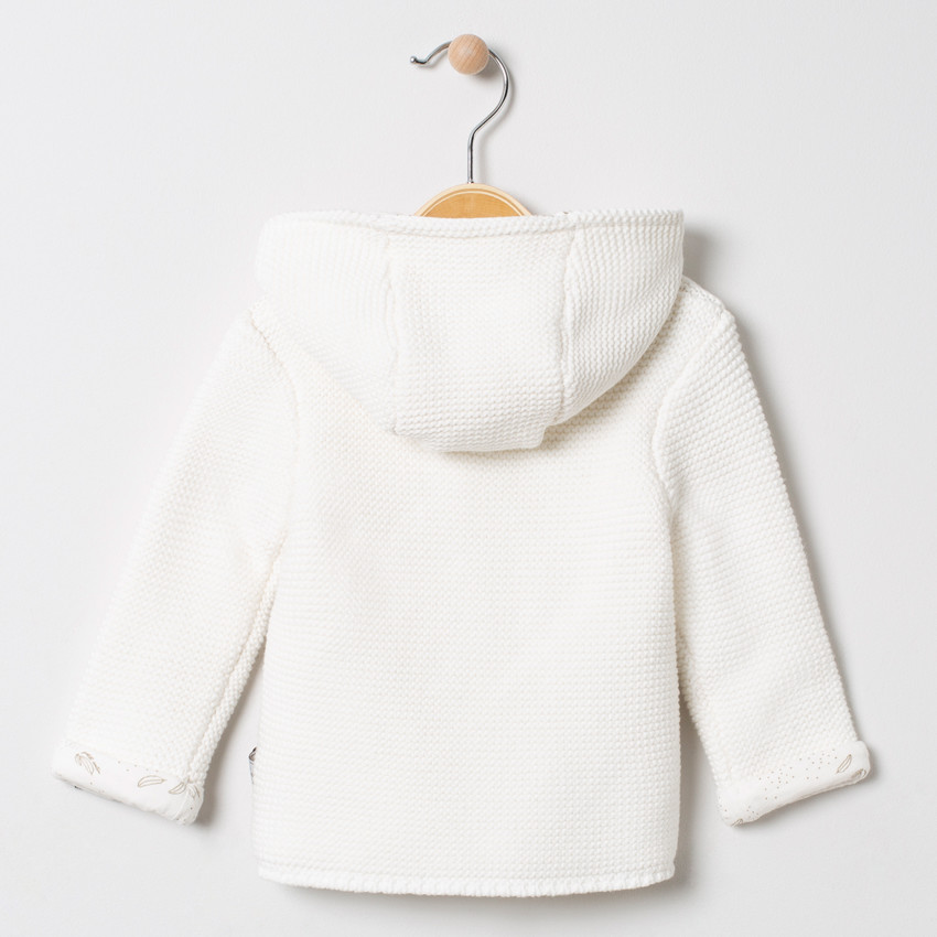 Gilet à capuche en coton doublé jersey imprimé pour bébé
