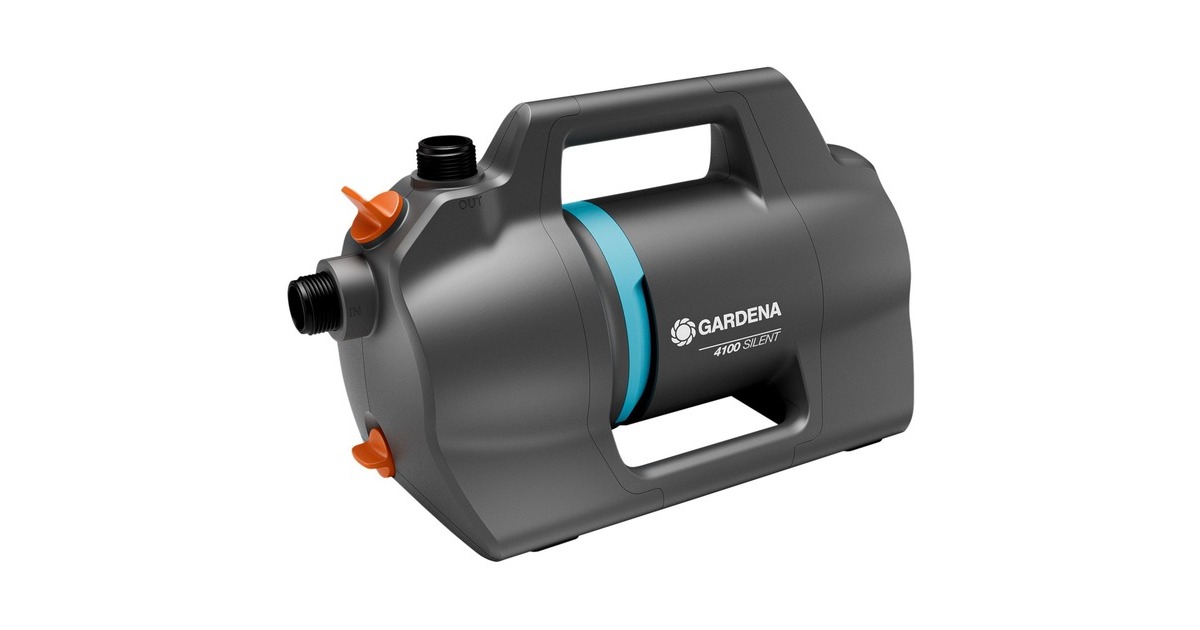 GARDENABesproeiingspomp 4100 Silent  (Donkergrijs/turquoise, 550 Watt)
