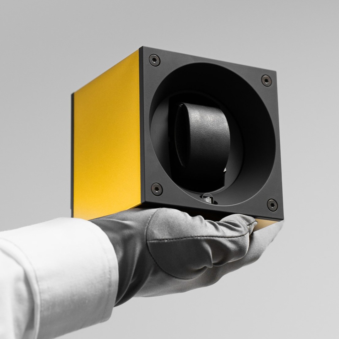 SwissKubik Masterbox Vergoldetes Aluminium  - 1 Uhr