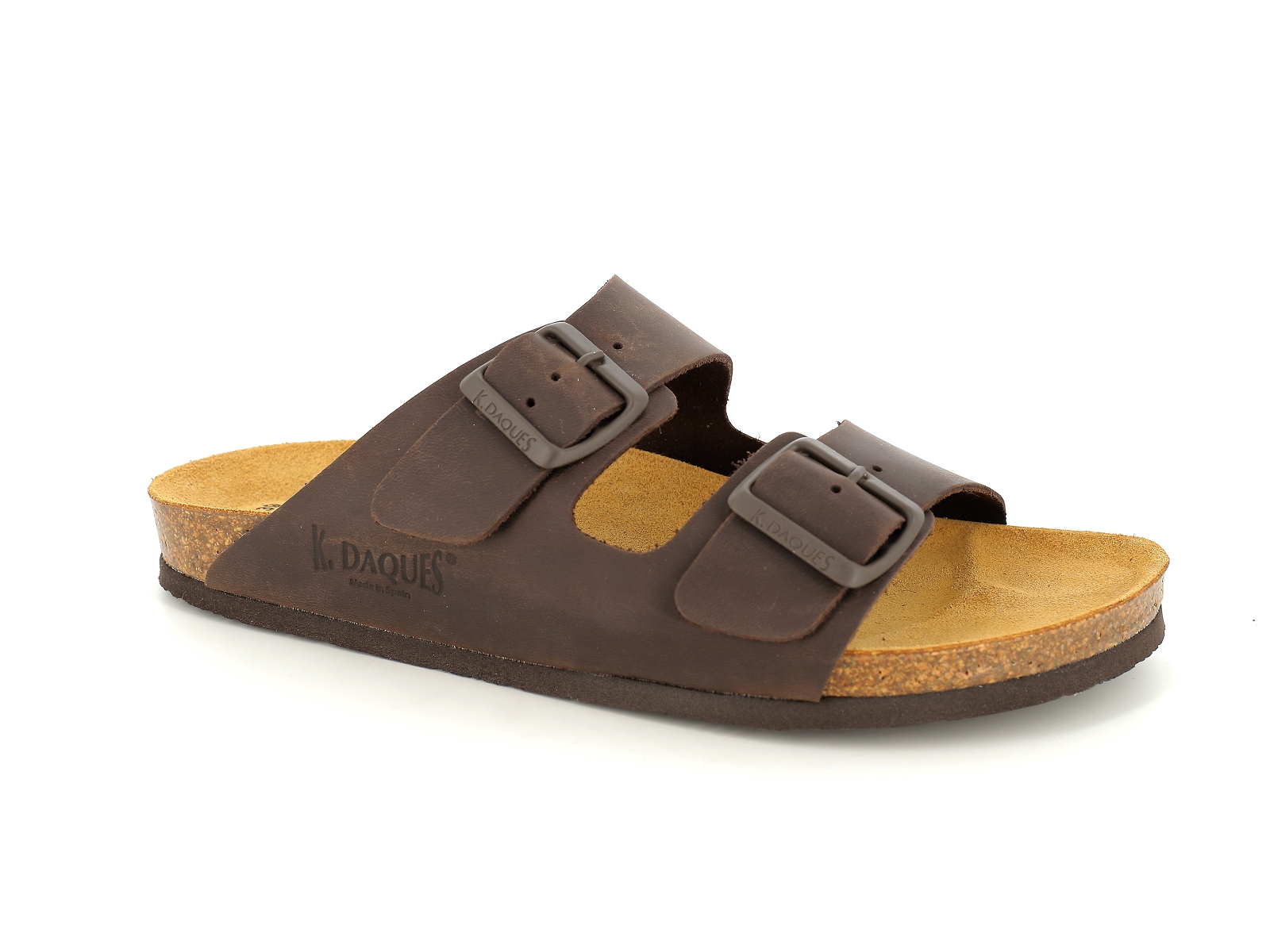 K. daques-PORTBOU Cuir Marron Fonce
