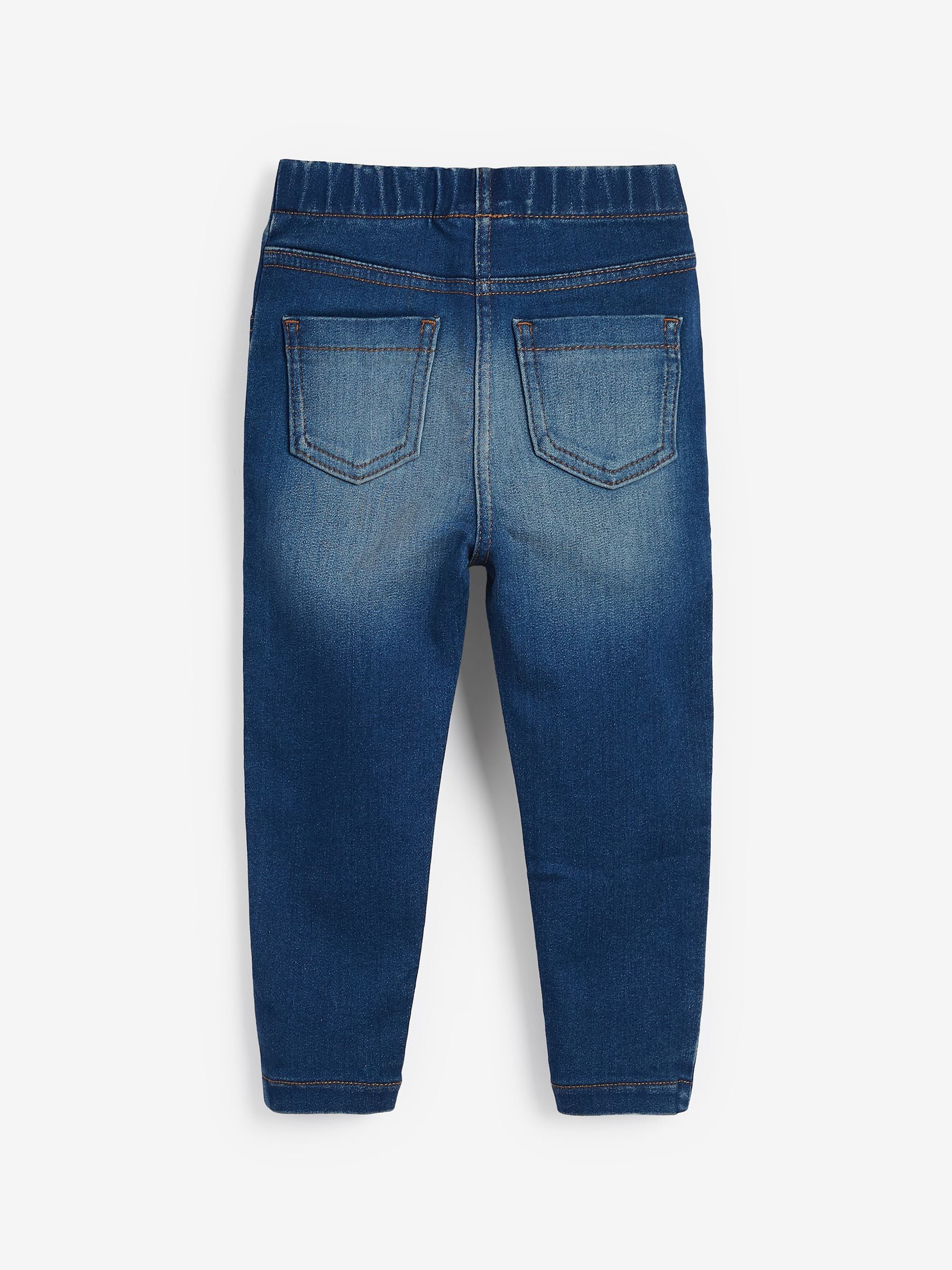 Middenblauw/lichtblauw denim - Jegging met elastische taille (3 mnd-7 jr)