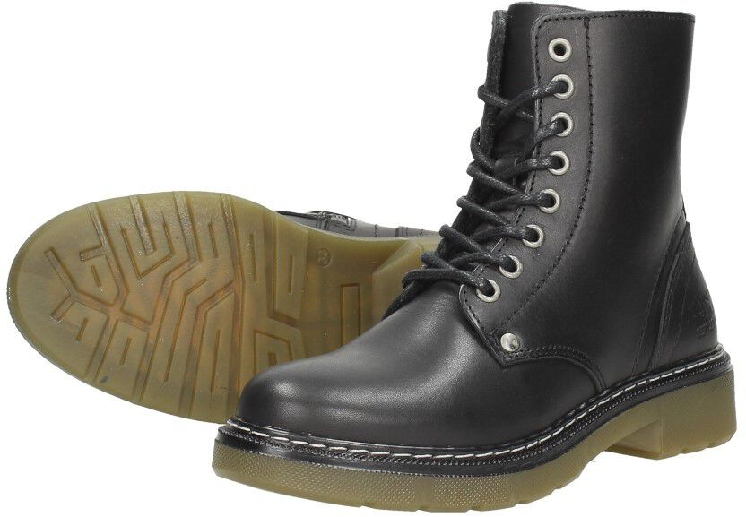 Sub55 Meisjes veterboots zwart
