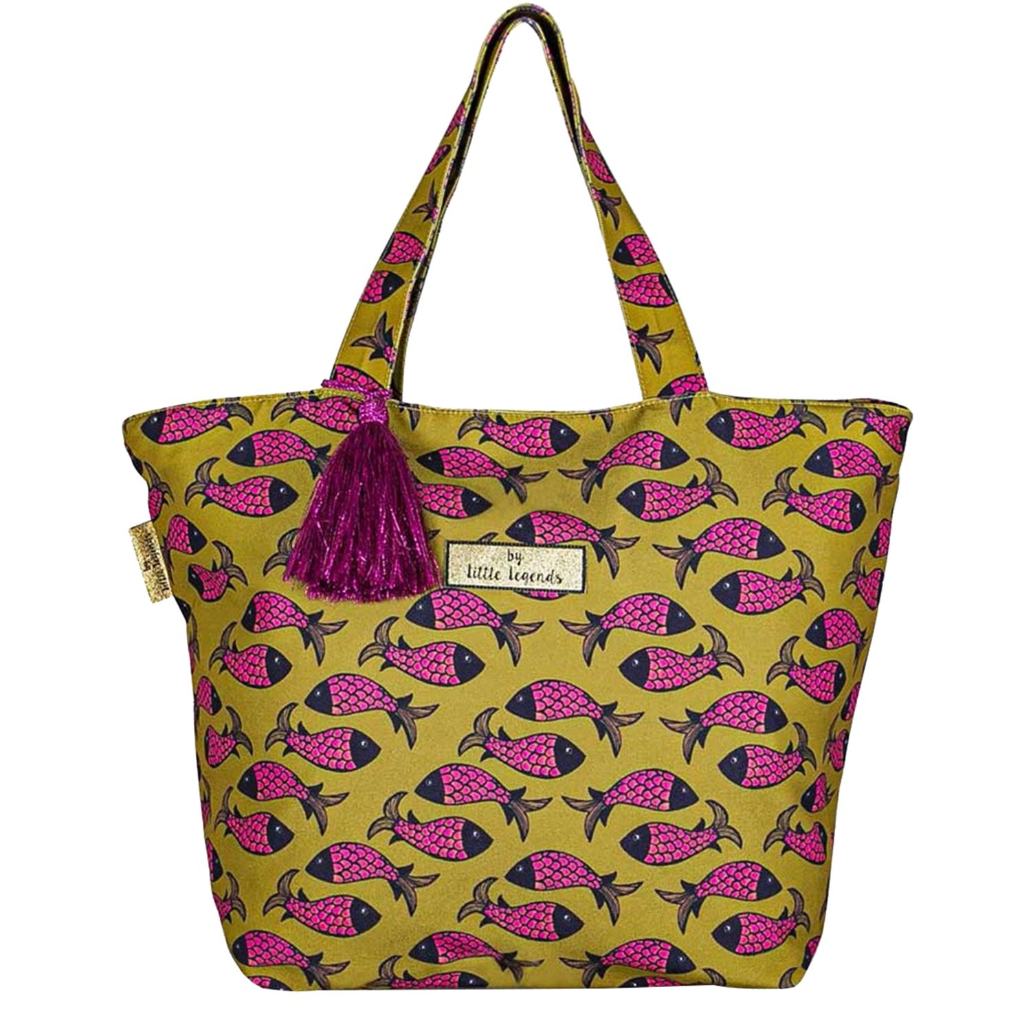 Little Legends Beach Bag Fish Indian pink