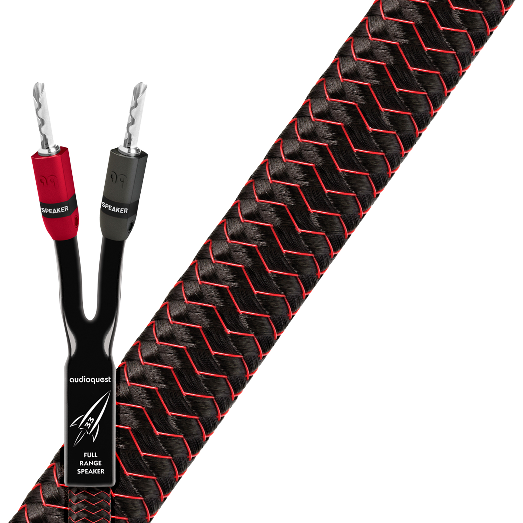 Koop AudioQuest Rocket 33 Single-Wire Luidsprekerkabel | 5 Jaar Garantie