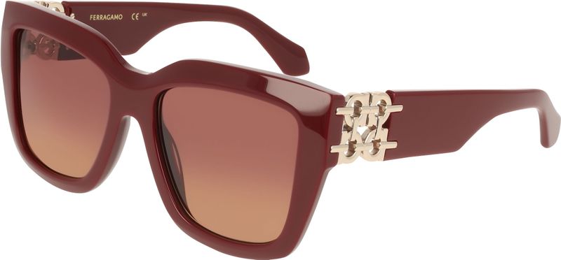 FERRAGAMO SF2083SE 606 BURGUNDY 55/18/140 Vrouw Zonnebrillen