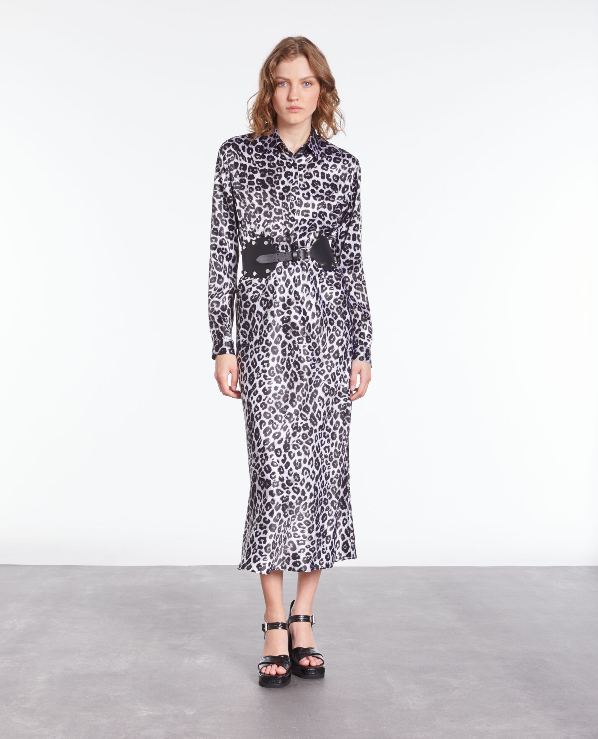 Chemise imprimée en soie