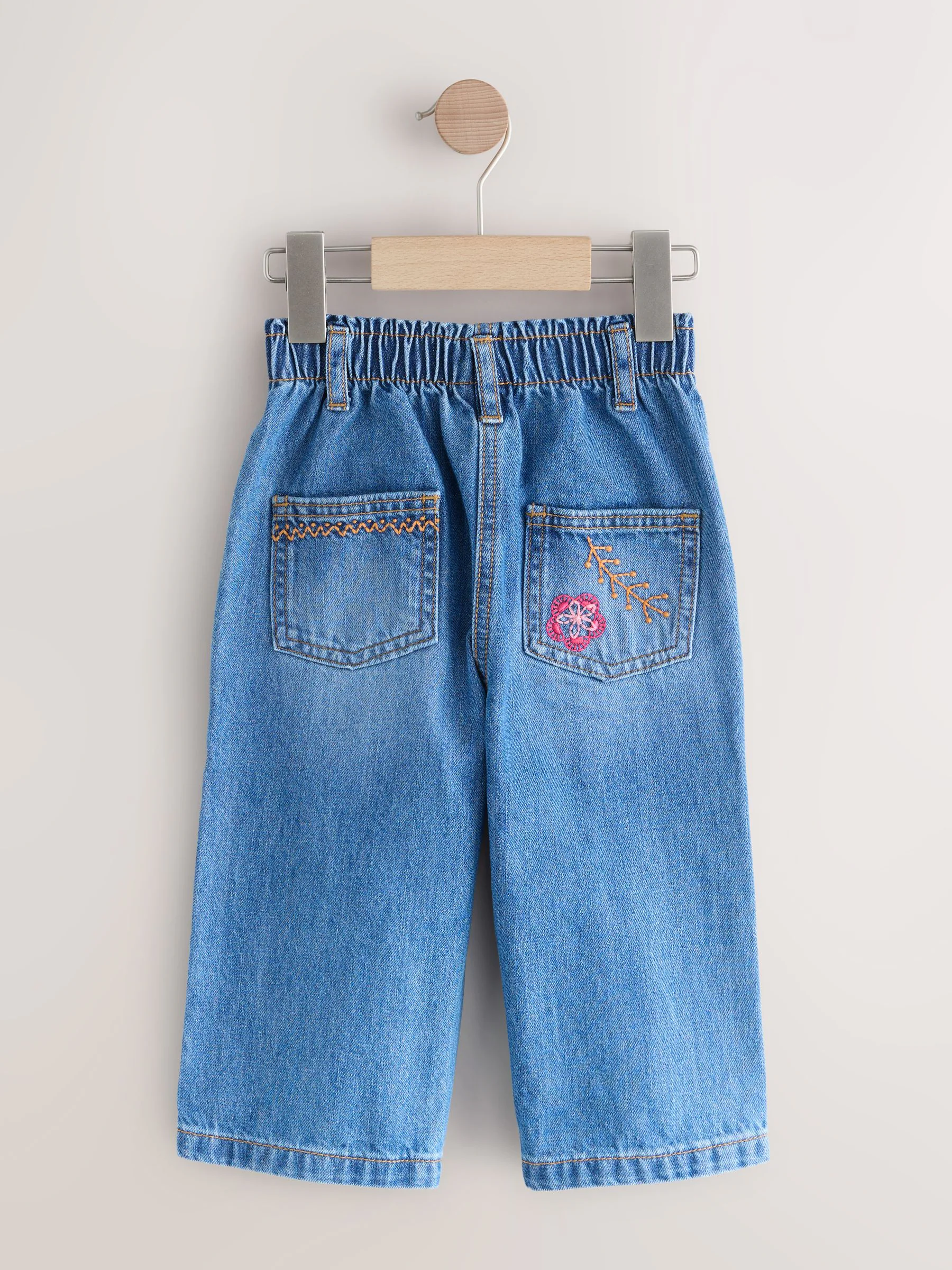 Denim - Jeans versierd met eenhoorns (3mnd-7jr)
