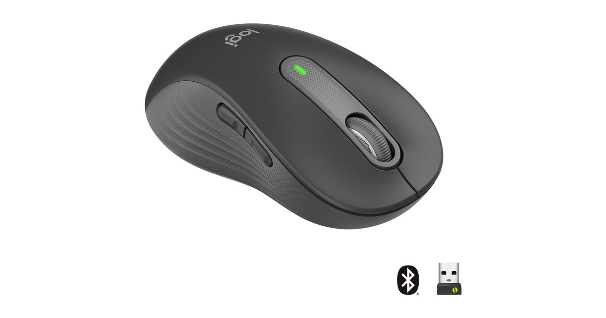 LogitechSignature M650 Large Left-handed Full-Size Draadloze Muis  (Grafiet)