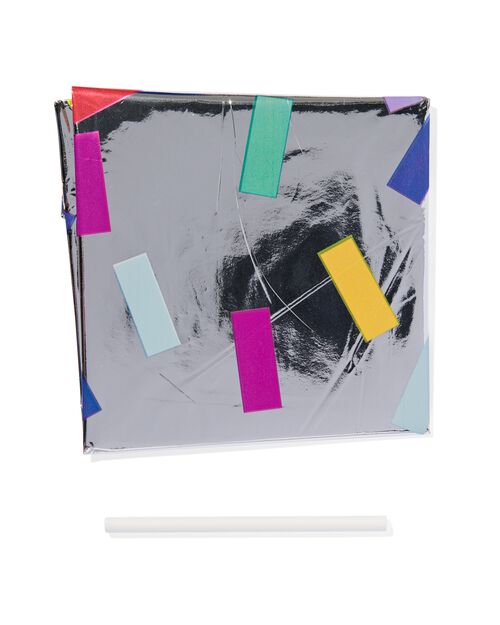 ballon alu chiffre 6 confetti XL