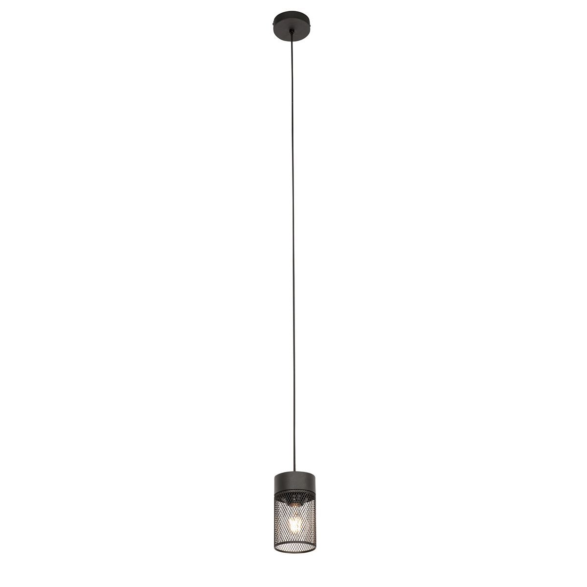 Industriële hanglamp zwart - Jim