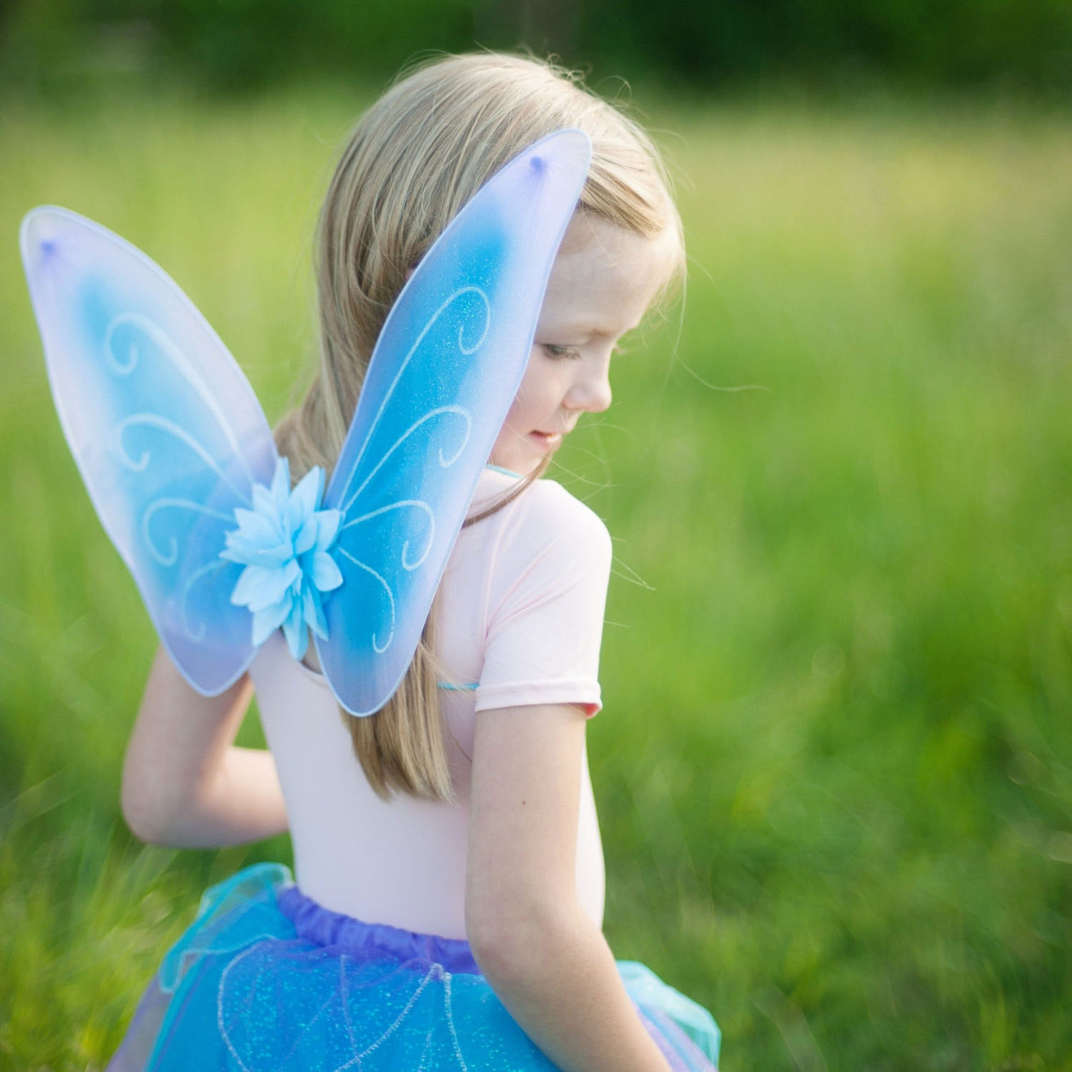 Verkleedset Fee Blauw, 4-6 jaar