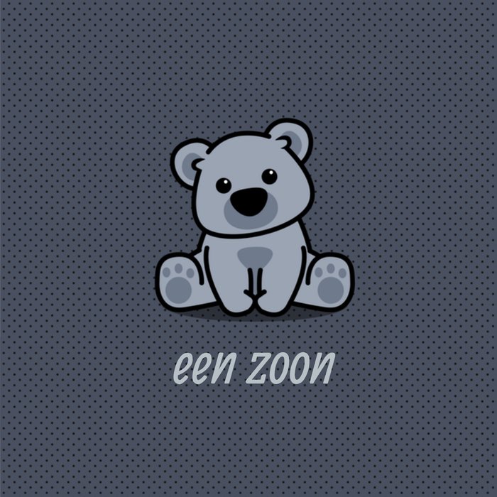 Paperclip | Geboortekaart | een zoon | beer