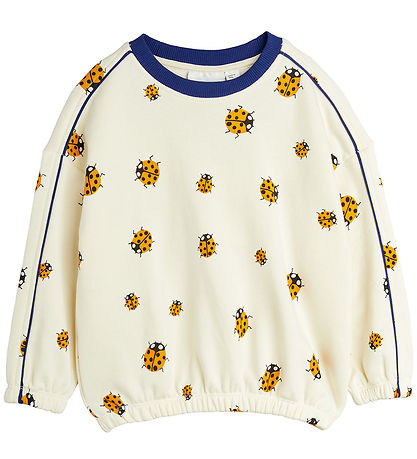 Mini Rodini Sweatshirt - Marienkäfer - Off White