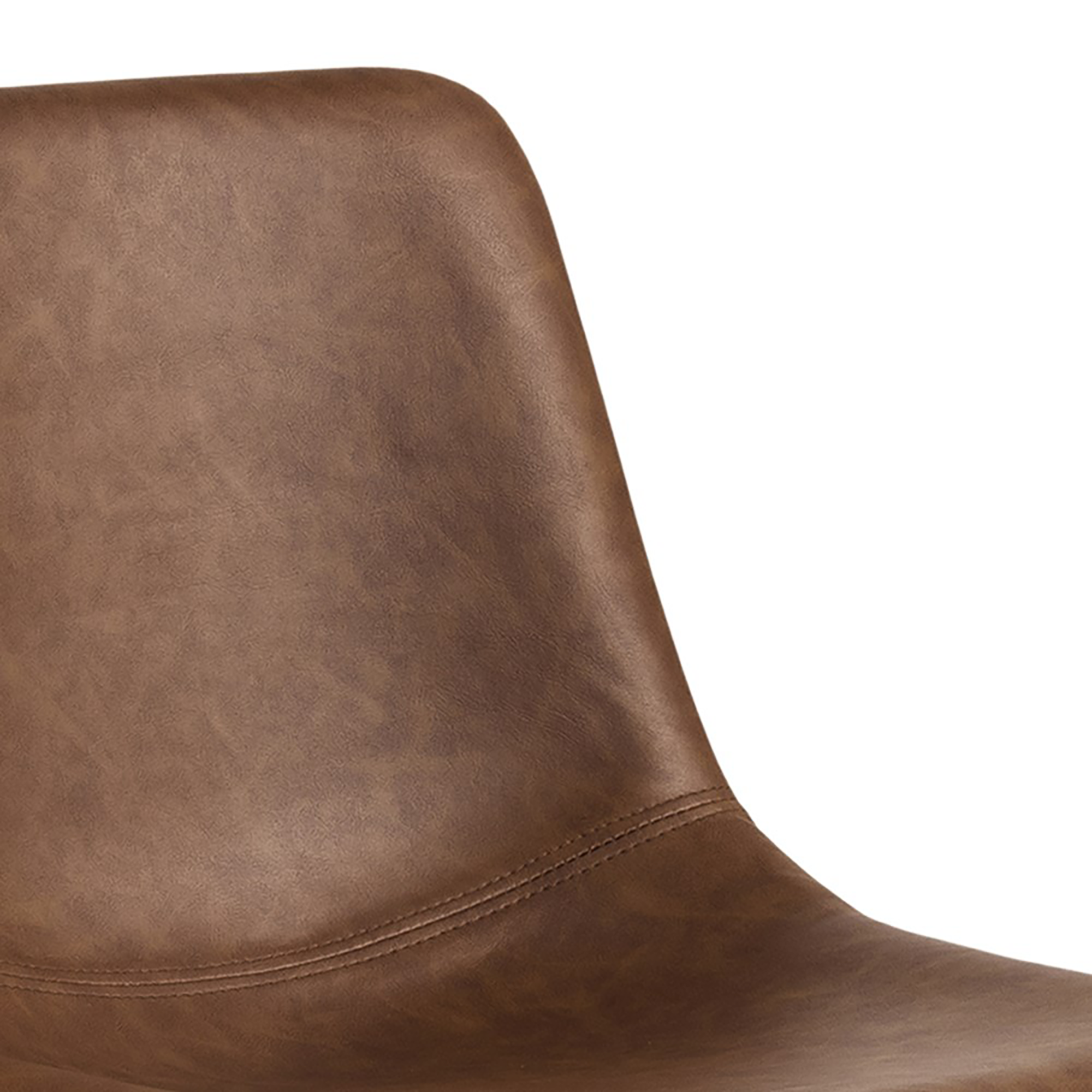 Sallinge Barkruk - Set van 2 - Cognac met zwart metalen frame