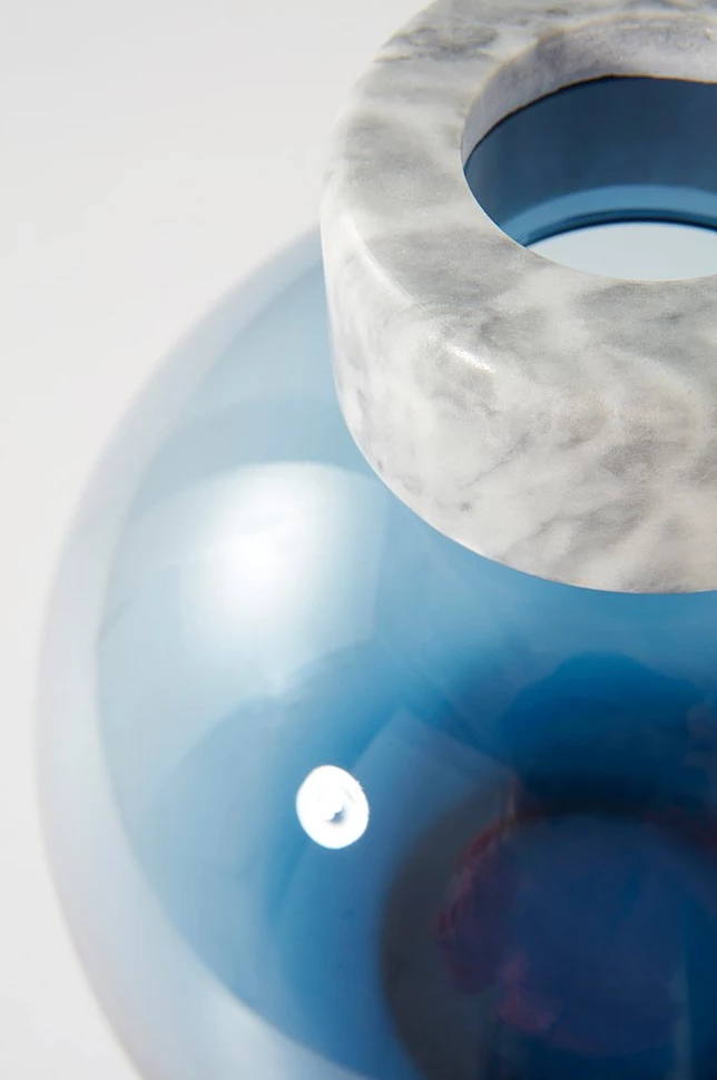 HILLEVI glassvase - høyde 19 cm