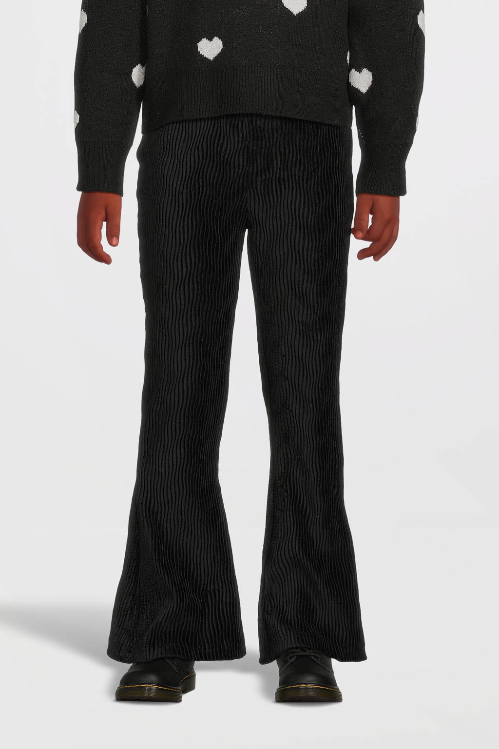 Koko Noko high waist flared broek zwart