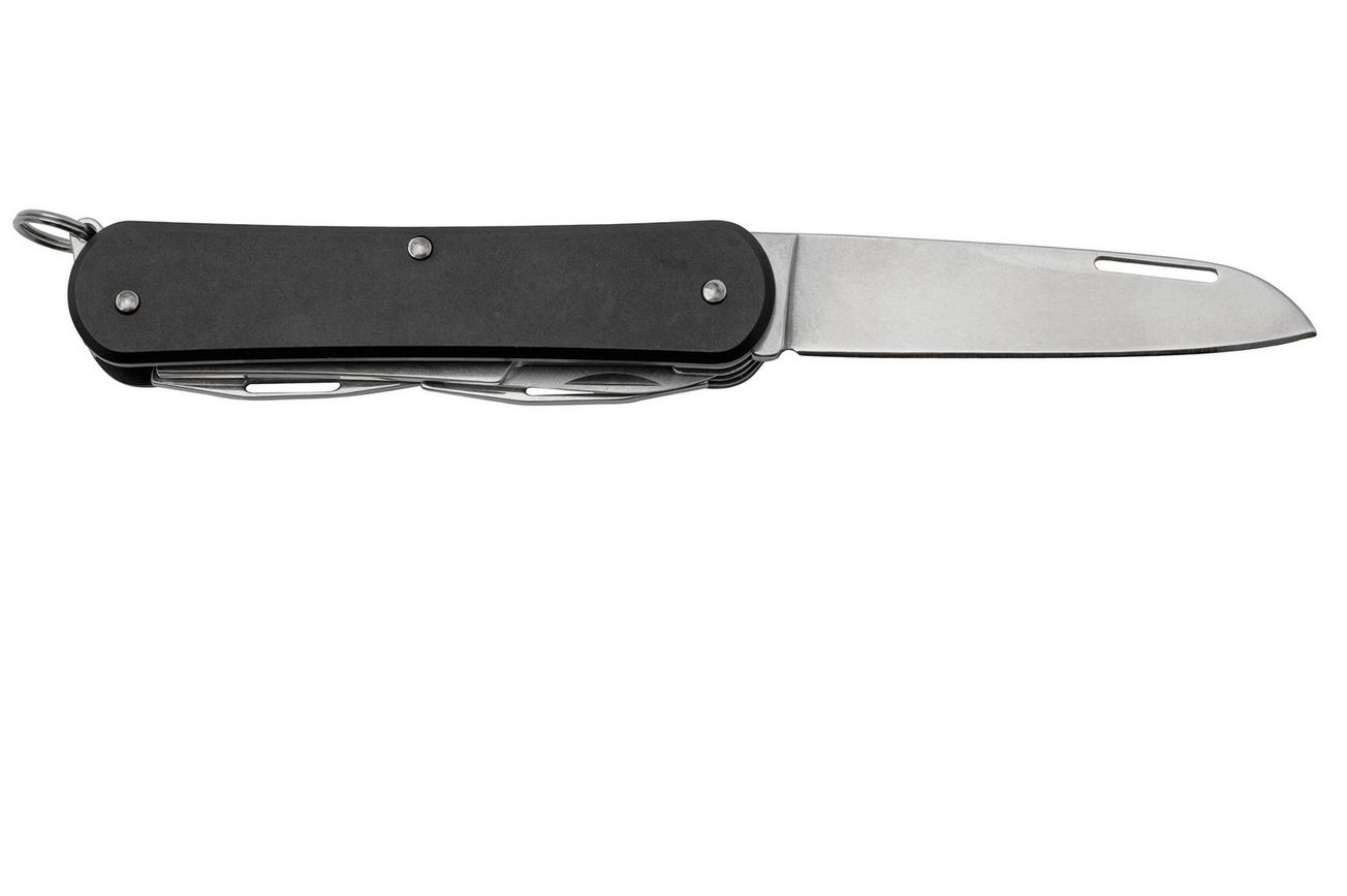 FOX Vulpis 4-Tools FX-VP130-F4BK, N690Co, Aluminium Black, Zwitsers zakmes