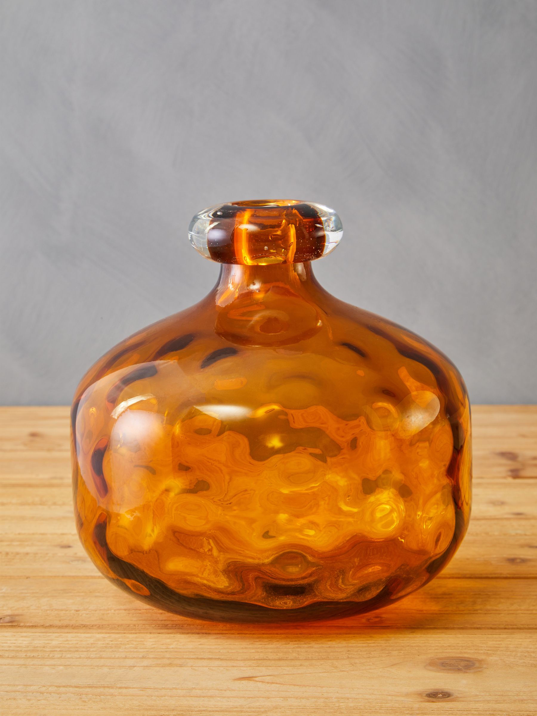 Fifty Five South Huda Tall Glass Bottle Vase