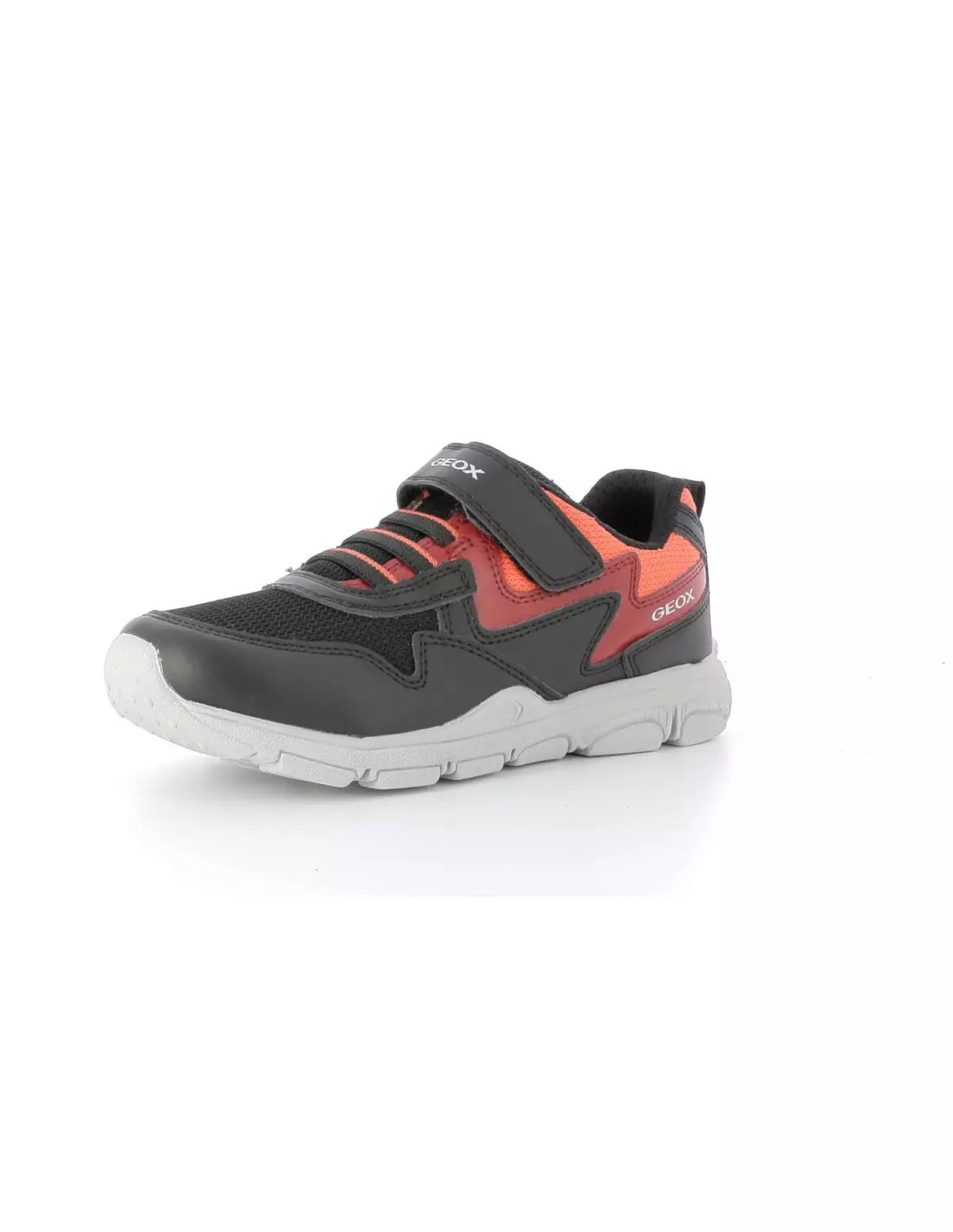 GEOX NEW TORQUE BOY - Baskets Blackred