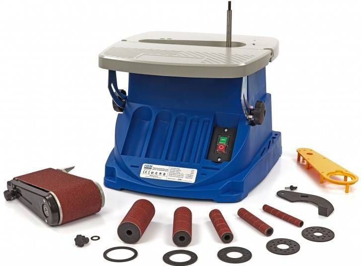 HBM - PROFI - Oscillerende Bandschuurmachine en Spindelschuurmachine - 450 Watt - 2000 O/min