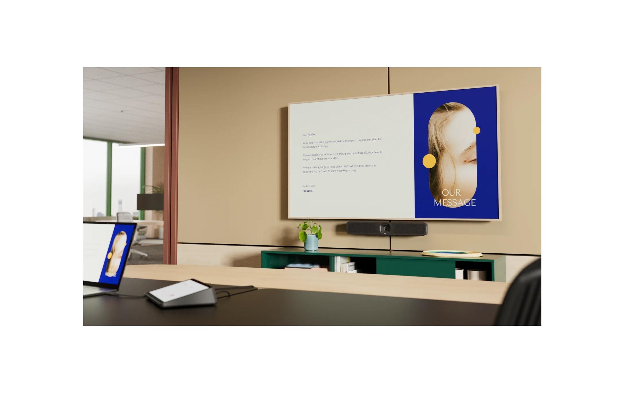 MeetUp 2 USB Video Collaboration Bar 4K<br>All-in-one-USB-Konferenzkamera für kleine Konferenzräume