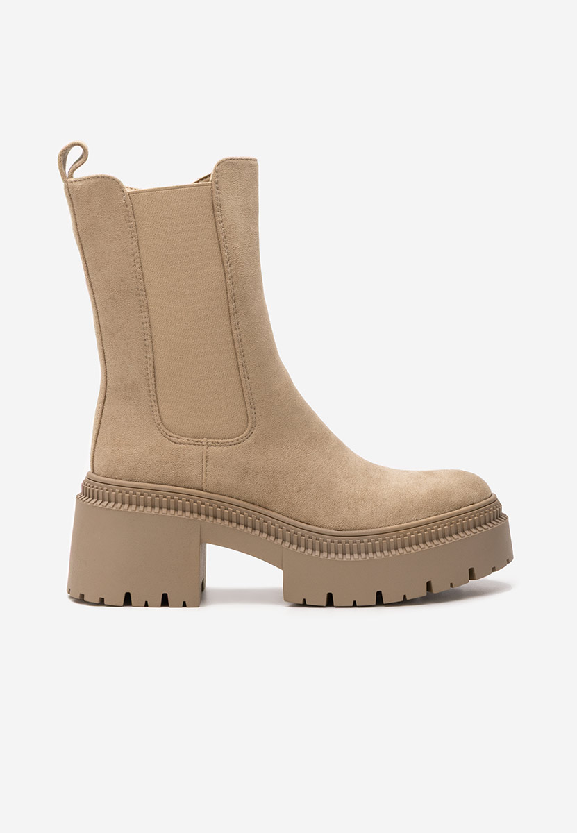 Bottines hautes femme kaki Sadia