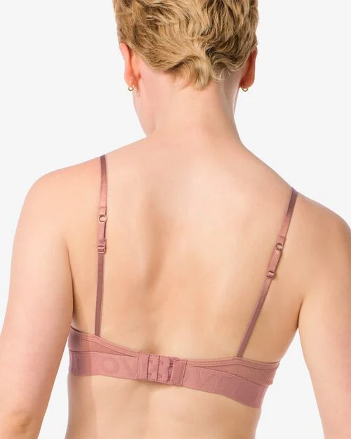 soutien-gorge préformé sans armatures marron clair