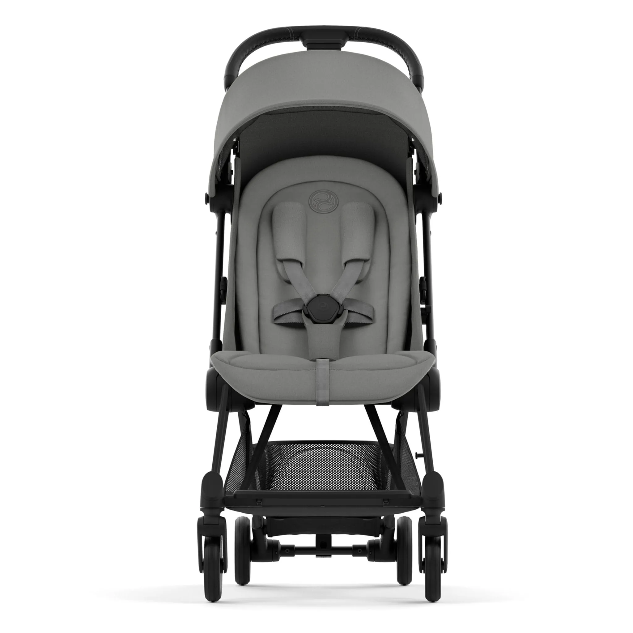 Cybex Poussette Coya - Cadre noir mat avec siège gris mirage