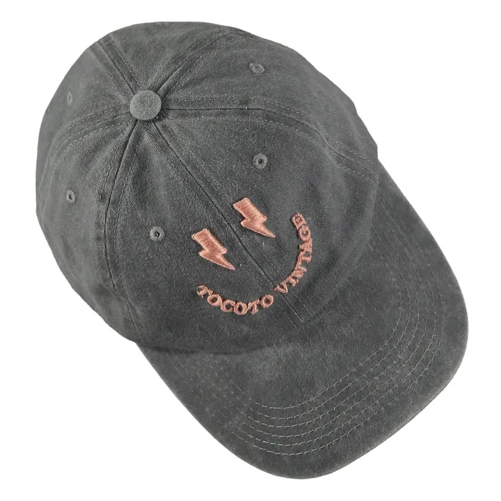 Tocoto Vintage Casquette Smiley | Gris anthracite