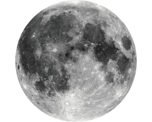 Zelfklevend fotobehang D1-019 Dot Moon Ø 125 cm