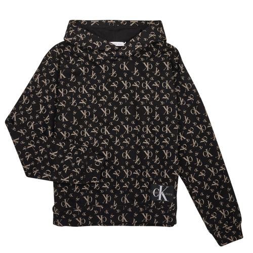 Calvin Klein Jeans - MONOGRAM GRID AOP - Noir
