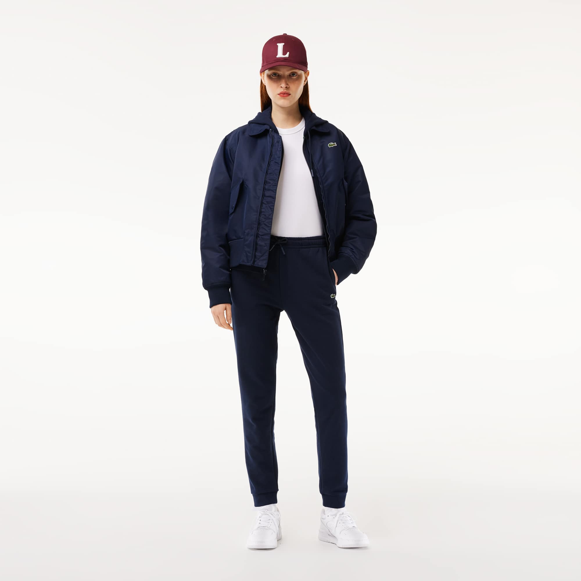 Pantalon de survêtement Jogger femme Lacoste en molleton Pantalons de survêtement - Bleu - Lacoste - Femme