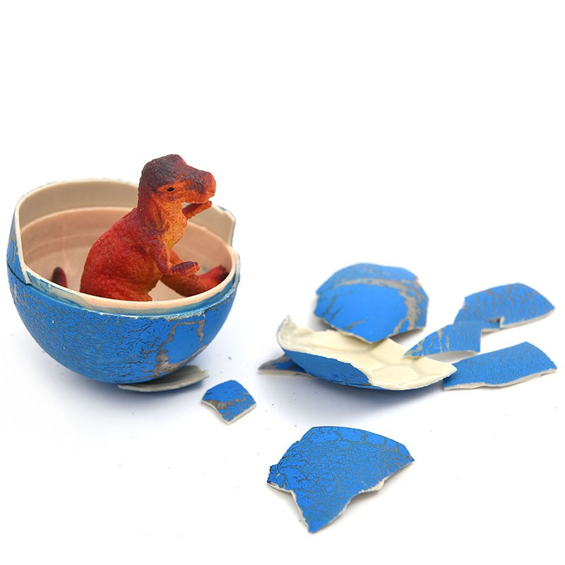 (40x60mm) Schlüpfendes Dinosaurier Ei Kinder Wasser Spielzeug Dino - Assortiert