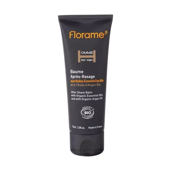 Bálsamo pós-barba orgânico Florame para homens, 75ml