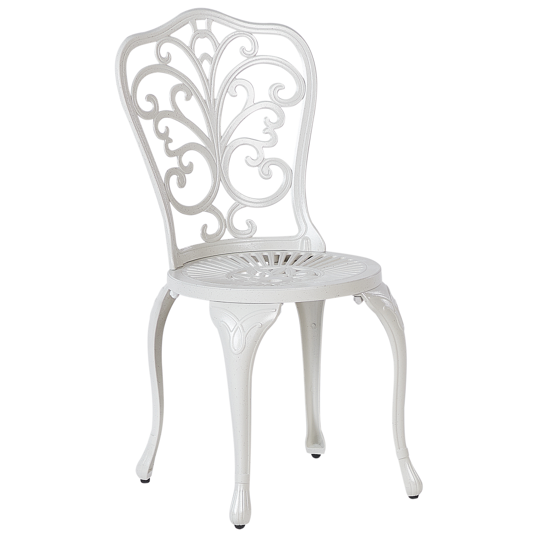 Beliani - TRIORA - Tuinstoel set van 2 - Gebroken wit - Aluminium