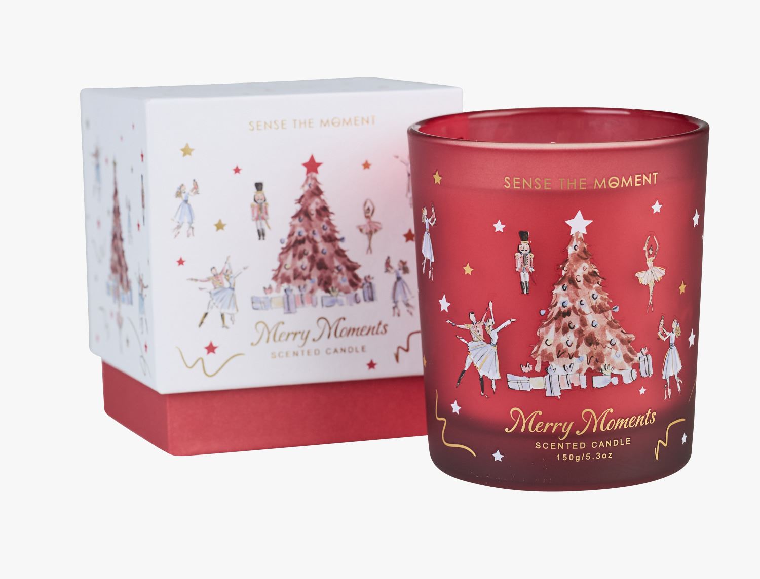 Duftlys multi rød - 150 g