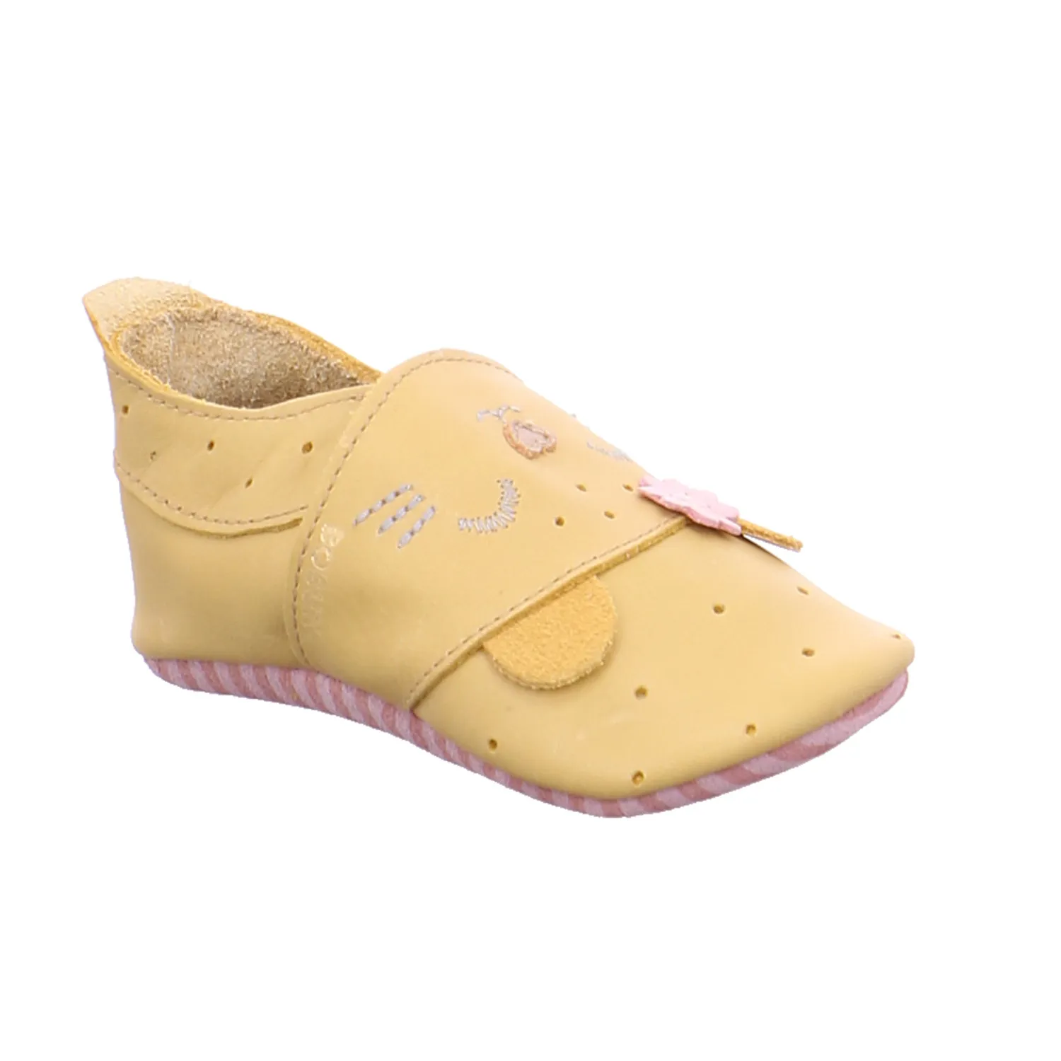BOBUX Krabbelschuh Gelb Leder