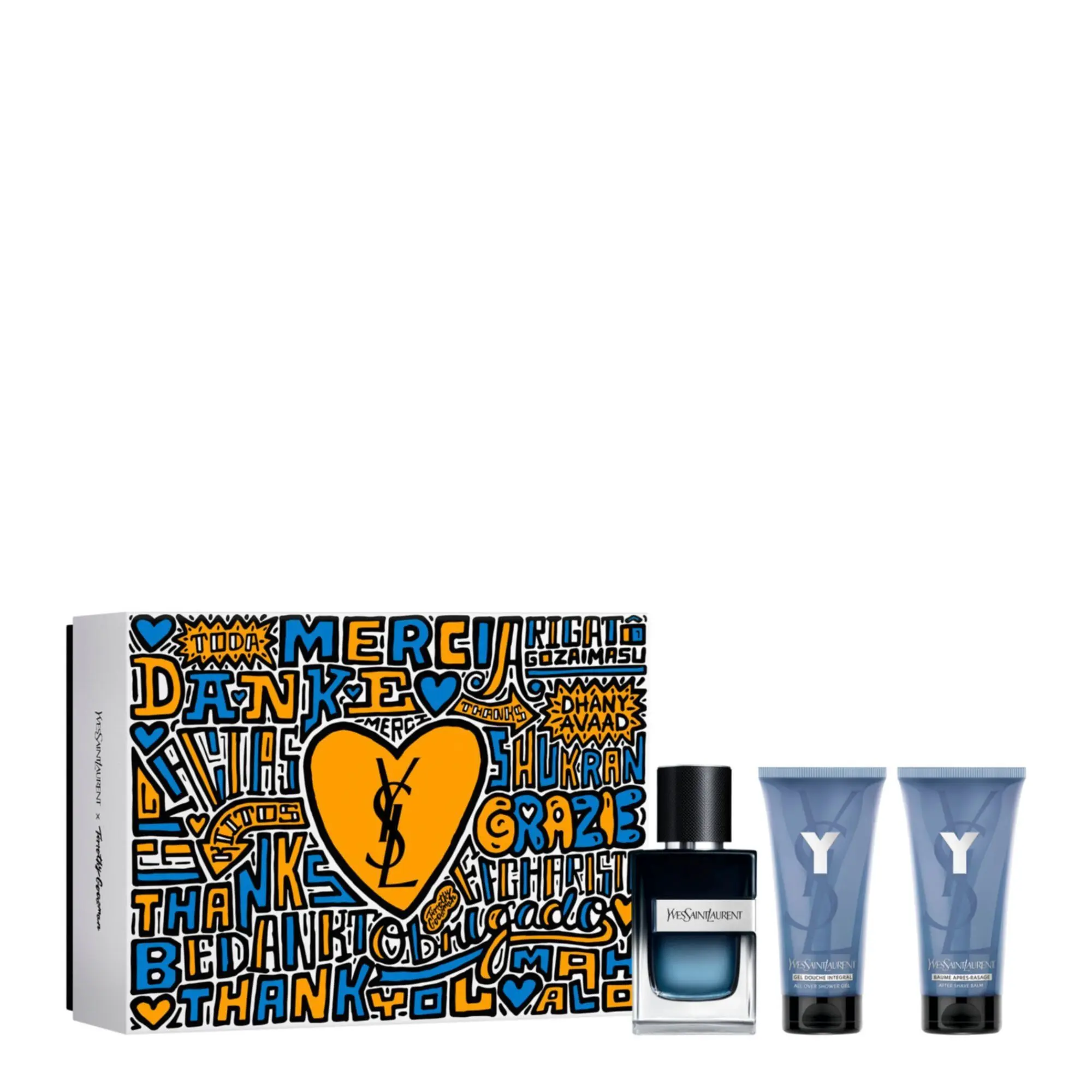Yves Saint Laurent - Coffret Y Eau de Parfum 60ml, Gel Douche & Baume Après Rasage - Homme