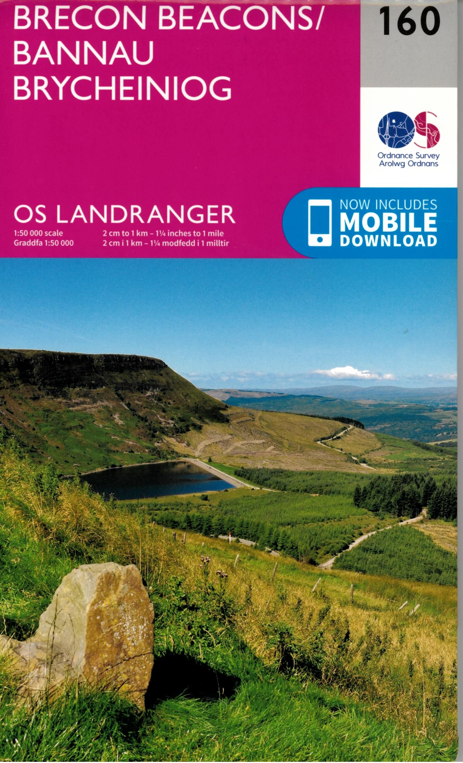ORDNANCE SURVEY - 160 GB BRECON BEACONS 1 50 000