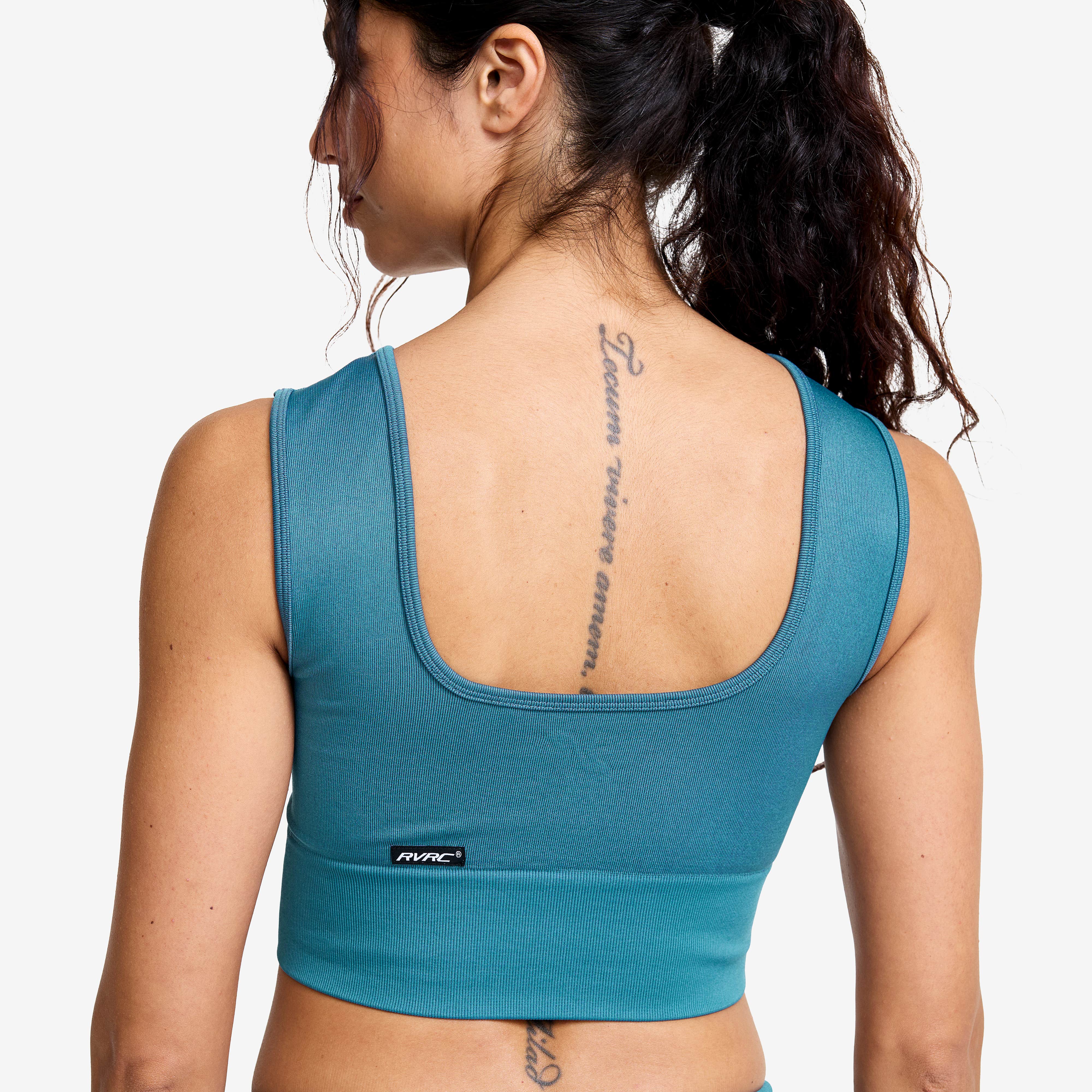 Descent Seamless Crop Top Dame Blue Ashes