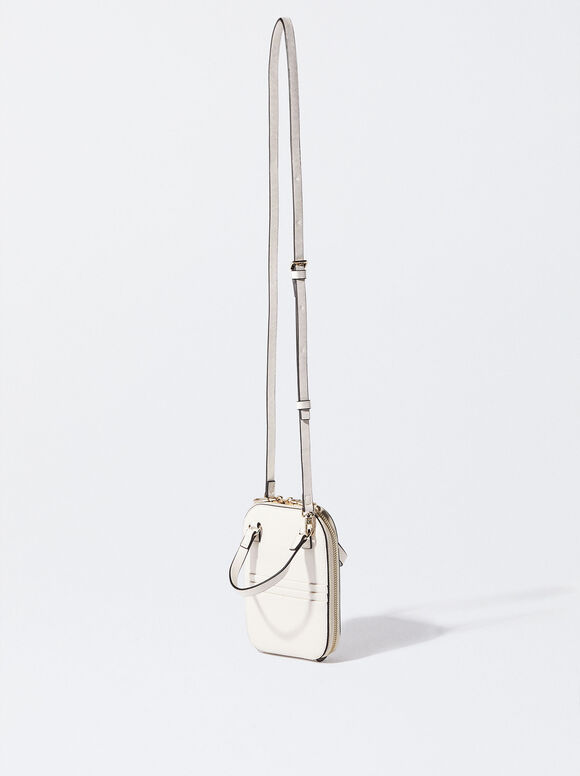 Bolsa para celular - Branco-creme