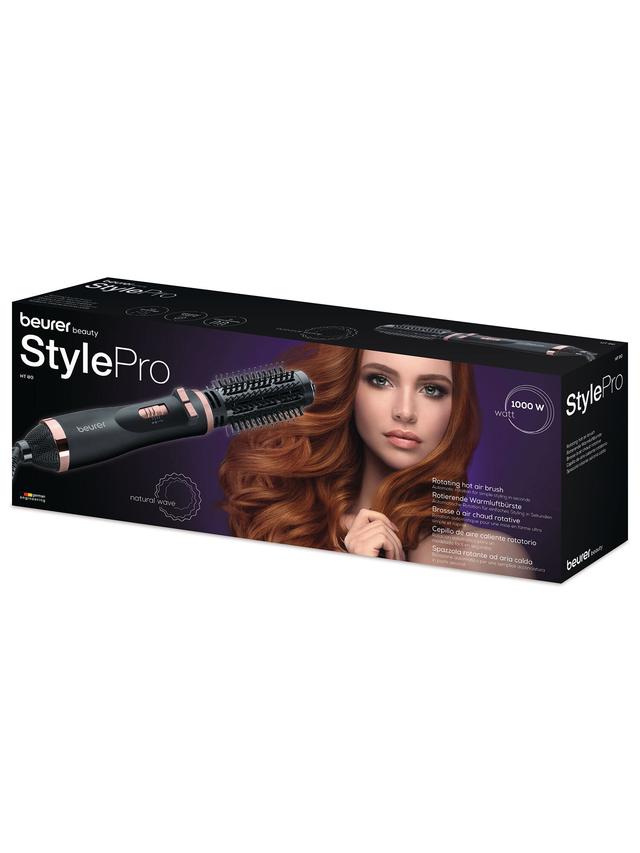 Rotierende Warmluftbürste für Volumen und Locken