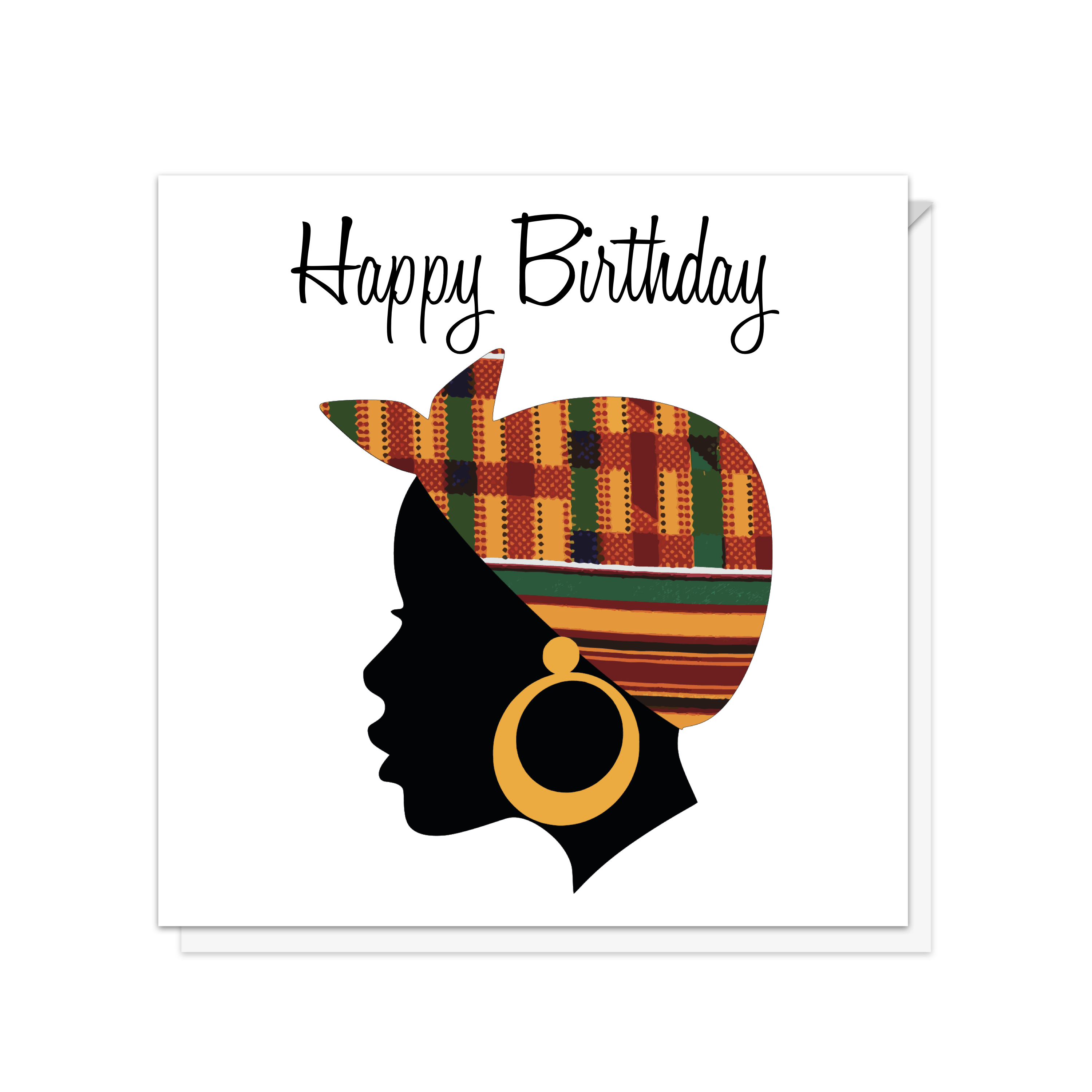 Phenomenal Woman Head Scarf Card