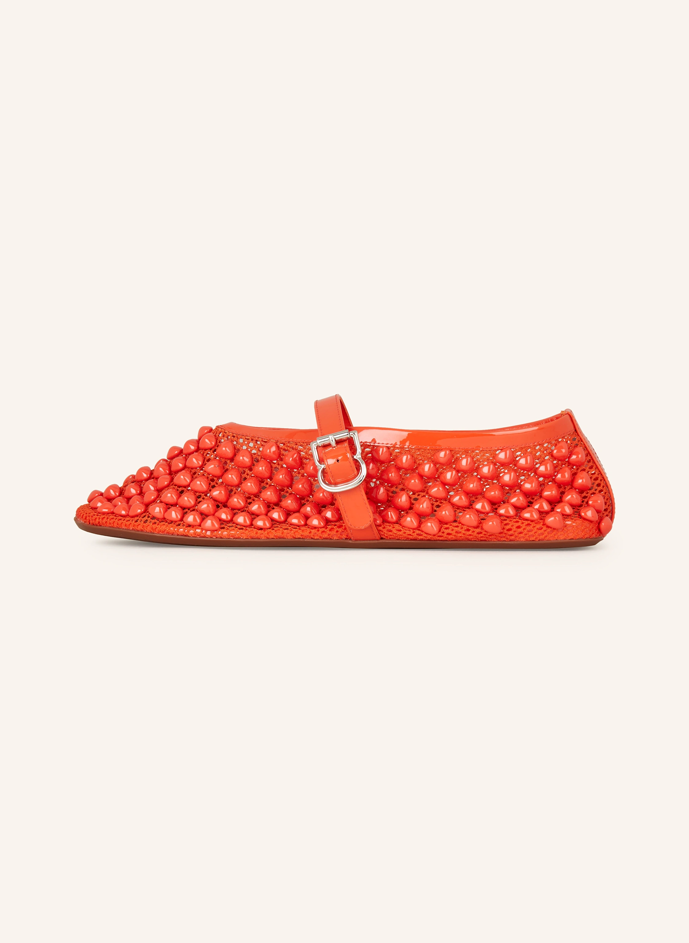 ALAÏA Mary-Jane-Ballerinas mit Schmucksteinen