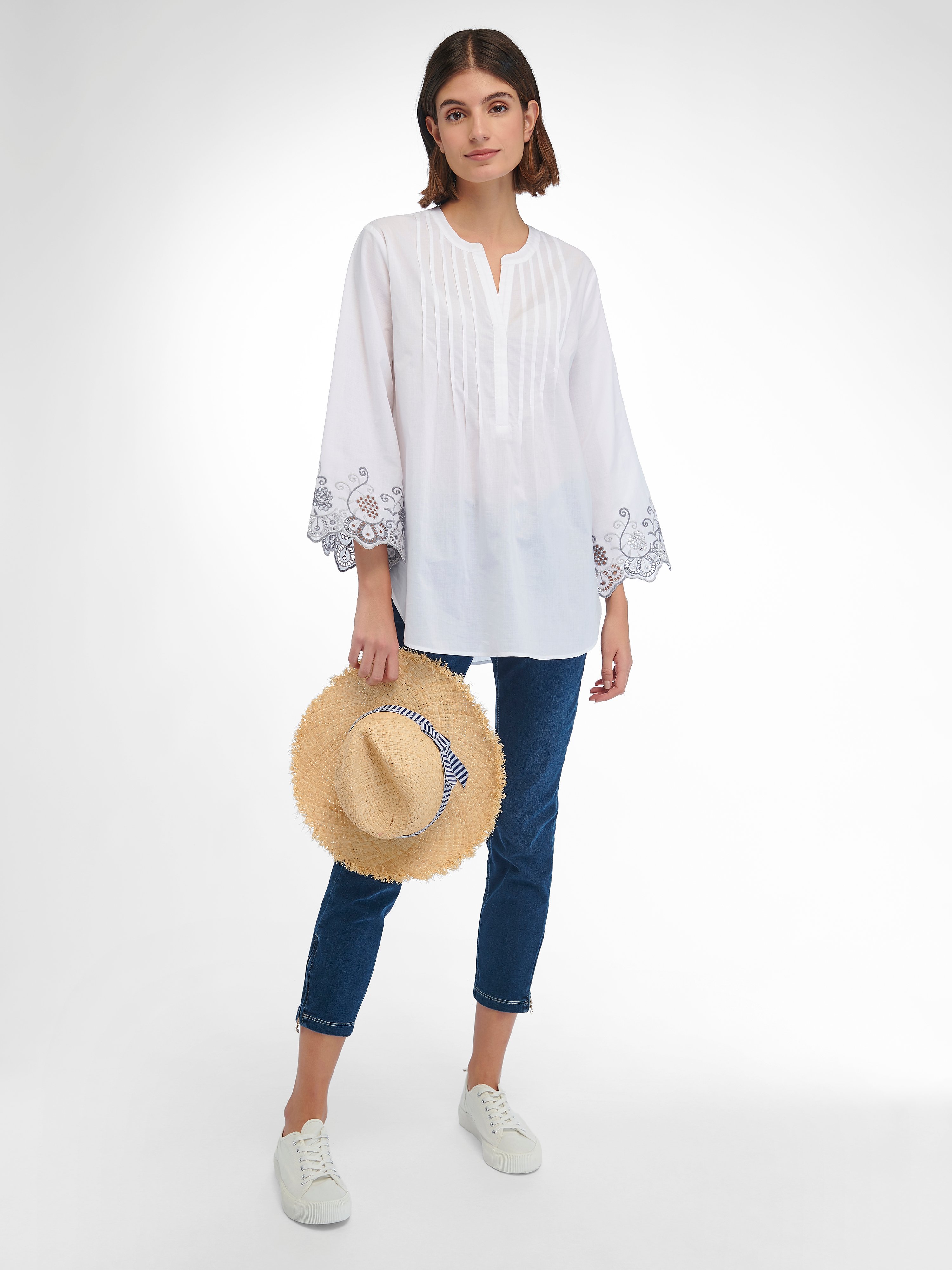 Bluse mit 3/4-Arm