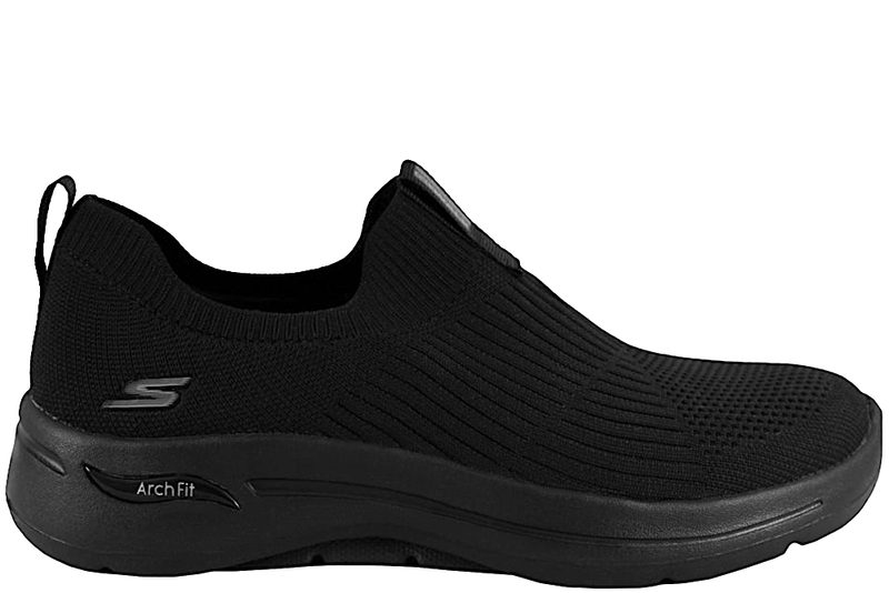 SKECHERS GO WALK ARCH FIT - ICONIC BLACK SNEAKERS