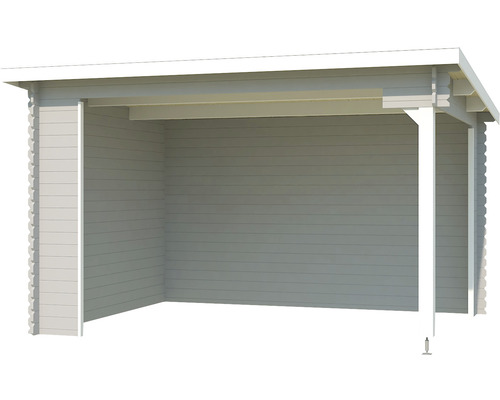 Gazebo Outdoor Life Buffalo 380 x 275 cm lichtgrijs