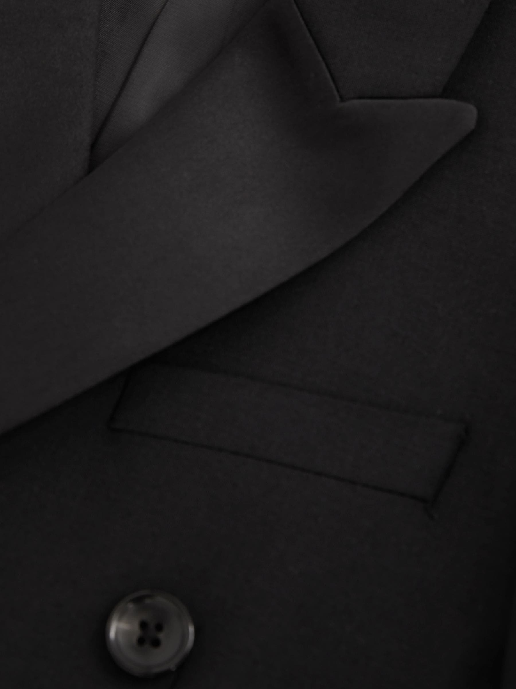 Reiss Knightsbridge Double-Breasted Tuxedo Blazer Wool-Blend